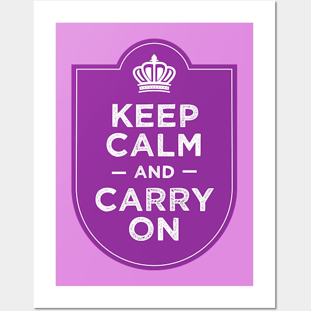 Keep calm and carry on Wall Art by TompasCreations